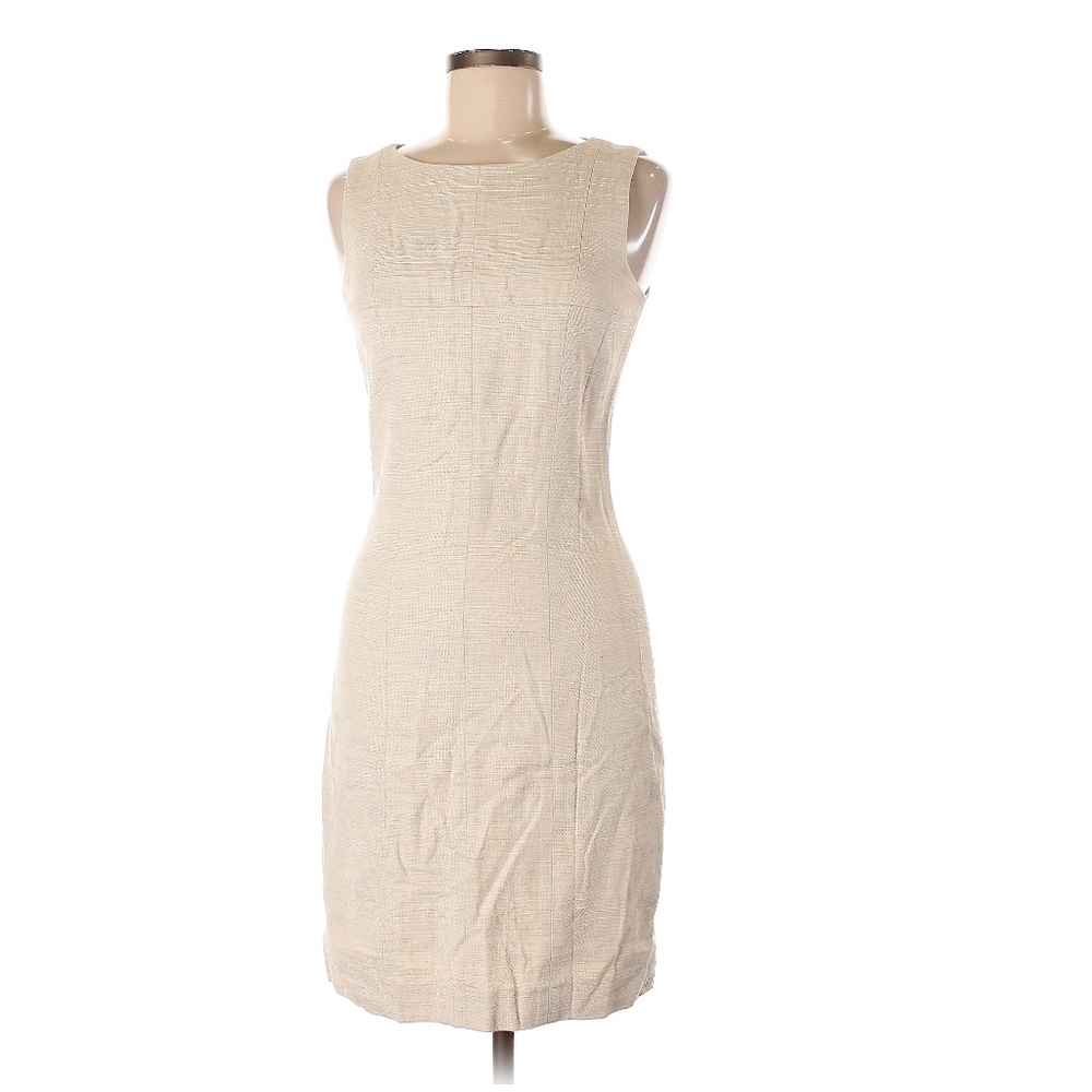 CHAIKEN Classic Oatmeal Savannah Shift Dress Size 6 Neutral Office Sheath